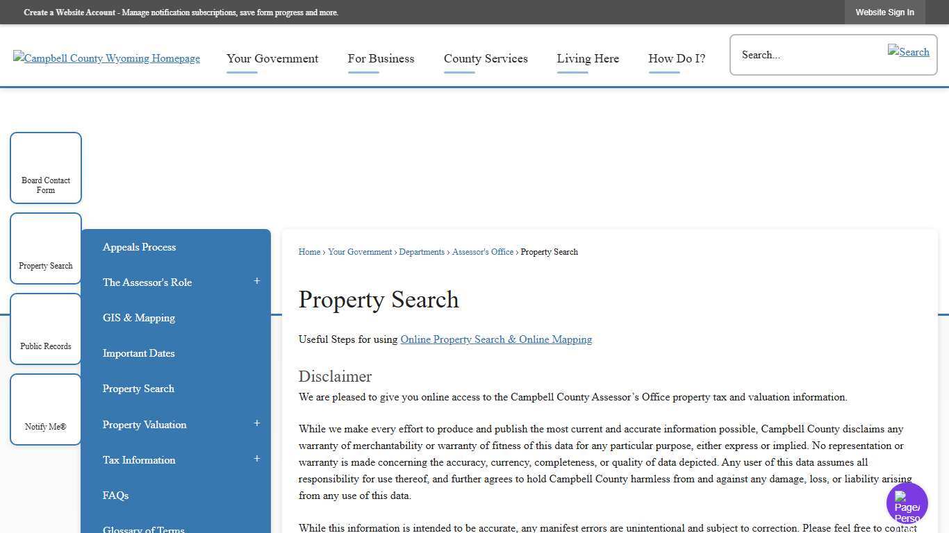 Property Search | Campbell County, WY - Official Website